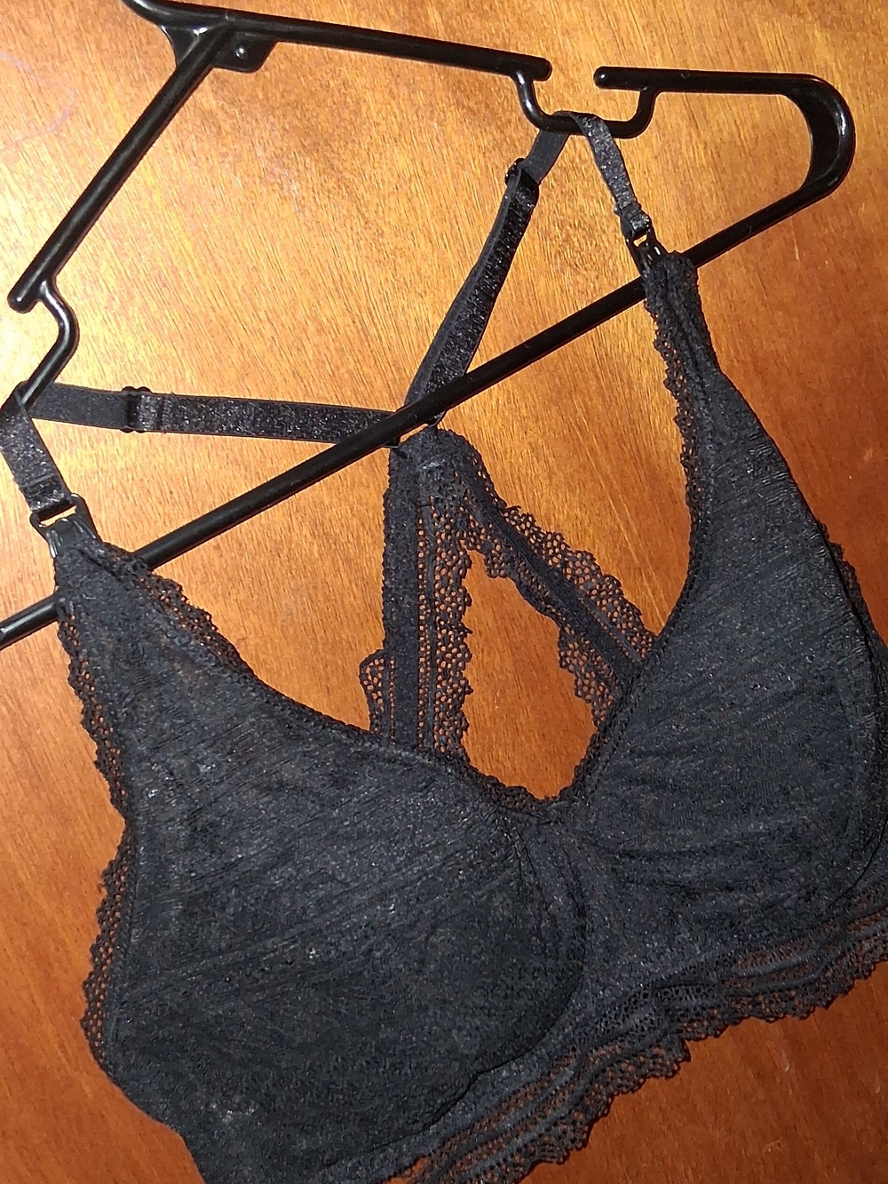 Black Lace Wireless Nursing Bralette